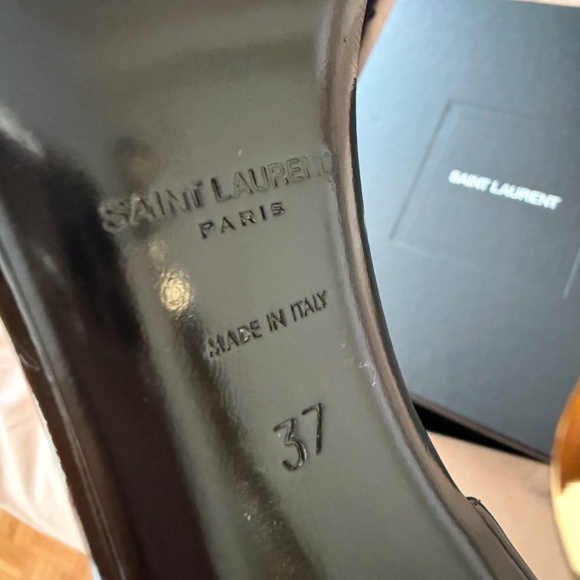 Brand New Saint Laurent Opyum Patent Leather Heels – Size 37 - Picture 3 of 3